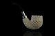 925 Silver Ornate Bent Pipe By Yunar New Block Meerschaum Handmade W Case#37