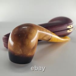 9MM filtered Lee Van Cleef Meerschaum Pipe handcarved block meerschaum CPW 15