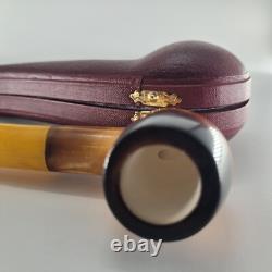 9MM filtered Lee Van Cleef Meerschaum Pipe handcarved block meerschaum CPW 15