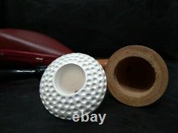 9mm Filtered Calabash Pipe Large Size Mahogany& Block Meerschaum Sherlock #l115