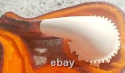A. Selver Turkey Hand Carved Block Meerschaum Pipe in Original Case Unsmoked