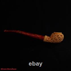 AGovem Churchwarden Tomato Block Meerschaum Smoking Tobacco Pipe Pipa AGM-1776