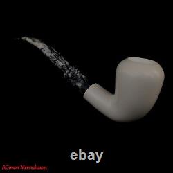 AGovem Dublin Block Meerschaum Smoking Pipe, Carved Pipe, Vintage Pipe, AGM-1455