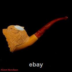 AGovem Handcarved Hunter Block Meerschaum Smoking Tobacco Pipe Pipa, AGM-1430