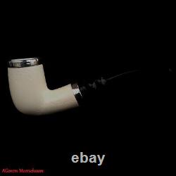 AGovem Handcarved Reverse Billiard Block Meerschaum Smoking Tobacco Pipe AGM1707