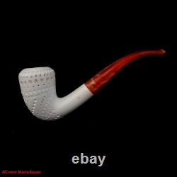 AGovem Handmade Dublin Block Meerschaum Smoking Tobacco Carved Pipe Pipa AGM1476