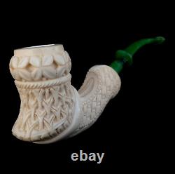 AGovem Handmade Freehand Unsmoked Block Meerschaum Smoking Tobacco Pipe AGM-1613