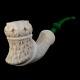 Agovem Handmade Freehand Unsmoked Block Meerschaum Smoking Tobacco Pipe Agm-1613