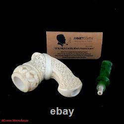 AGovem Handmade Freehand Unsmoked Block Meerschaum Smoking Tobacco Pipe AGM-1613