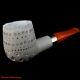 Agovem Handmade Lattice Block Meerschaum Smoking Tobacco Pipe Pipa Agm-1519