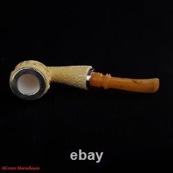 AGovem Handmade ORNAMENT Reverse Block Meerschaum Smoking Tobacco Pipe AGM-1795