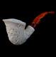 Agovem Handmade Ornament Turkish Block Meerschaum Smoking Tobacco Pipe Agm-1639