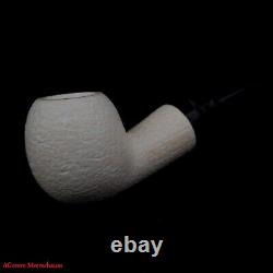 AGovem Handmade Reverse Apple Block Meerschaum Smoking Tobacco Pipe AGM-1702