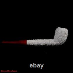 AGovem Handmade Rustik Block Meerschaum Smoking Tobacco Carved Pipe Pipa AGM1488