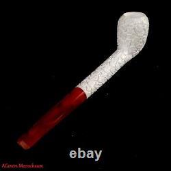 AGovem Handmade Rustik Block Meerschaum Smoking Tobacco Carved Pipe Pipa AGM1488