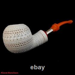 AGovem Lattice Apple Block Meerschaum Smoking Pipe Meerschaumpfeife AGM-1669