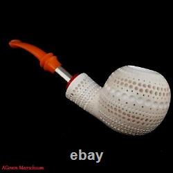 AGovem Lattice Apple Block Meerschaum Smoking Pipe Meerschaumpfeife AGM-1669