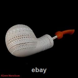 AGovem Lattice Apple Block Meerschaum Smoking Pipe Meerschaumpfeife AGM-1669