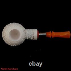 AGovem Lattice Apple Block Meerschaum Smoking Pipe Meerschaumpfeife AGM-1669