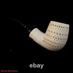 AGovem Unsmoked Handmade Reverse Block Meerschaum Smoking Tobacco Pipe AGM-1623