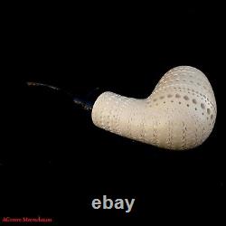 AGovem Unsmoked Handmade Reverse Block Meerschaum Smoking Tobacco Pipe AGM-1623