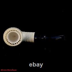 AGovem Unsmoked Handmade Reverse Block Meerschaum Smoking Tobacco Pipe AGM-1623