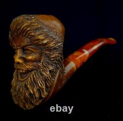 AGovem Unsmoked Santa Clause Block Meerschaum Smoking Tobacco Pipe, AGM-1546