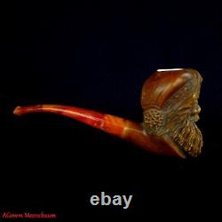 AGovem Unsmoked Santa Clause Block Meerschaum Smoking Tobacco Pipe, AGM-1546