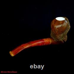 AGovem Unsmoked Santa Clause Block Meerschaum Smoking Tobacco Pipe, AGM-1546