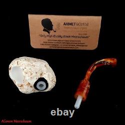 AGovem VEST POCKET Handcarved Block Meerschaum Smoking Tobacco Pipe, AGM-1582