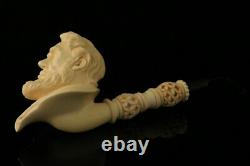 Abraham Lincoln Hand Block Meerschaum Pipe by Kenan with CASE 11310