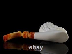 Abraham Lincoln Pipe By Erdogan EGE Handmade Block Meerschaum-NEW W CASE#1347