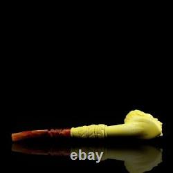 Abraham Lincoln Pipe By Kenan Handmade Block Meerschaum-NEW W CASE#1035