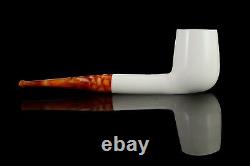 Ali Large Smooth Billiard PIPE-BLOCK MEERSCHAUM-NEW-HAND CARVED W Case#865