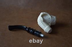 Ali Lattice Claw Pipe New Handmade Block Meerschaum Custom Made Case#836