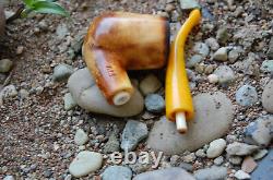 Ali Lee Van Cleef Block Meerschaum Billiard Pipe