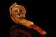 Ali Skull Pipe W Snake Block Meerschaum Handmade New W Case#751