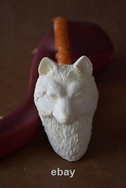Alpha Wolf Pipe By Kenan new-block Meerschaum Handmade W Case+tamper#306