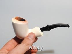 Altinay Meerschaum Pipe Freehand Dublin with Push-Pull Tenon, Block Meerschaum