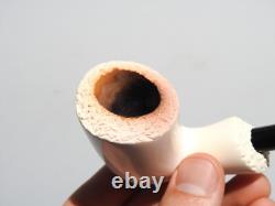 Altinay Meerschaum Pipe Freehand Dublin with Push-Pull Tenon, Block Meerschaum
