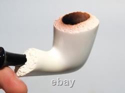 Altinay Meerschaum Pipe Freehand Dublin with Push-Pull Tenon, Block Meerschaum