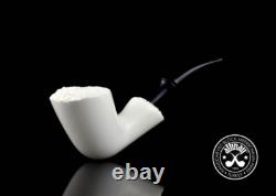 Altinay Meerschaum Pipe Freehand Dublin with Push-Pull Tenon, Block Meerschaum