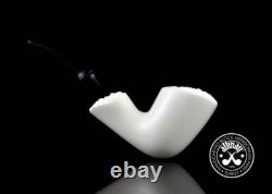 Altinay Meerschaum Pipe Freehand Dublin with Push-Pull Tenon, Block Meerschaum