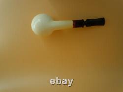 Altinok Block Meerschaum Squat Bulldog Pipe Unsmoked