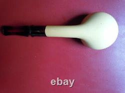 Altinok Block Meerschaum Squat Bulldog Pipe Unsmoked