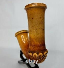 Antique 1800s Block Meerschaum Tobacco Pipe Bowl, Great Coloring, Kalmasch