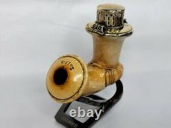 Antique 1860s Block Meerschaum Tobacco Pipe Bowl, Sandor Weisz, Hungarian