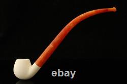 Apple Churchwarden Block Meerschaum Pipe with fitted case 14574