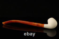 Apple Churchwarden Block Meerschaum Pipe with fitted case 14689