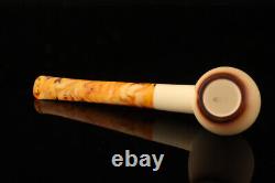 Apple Straight Block Meerschaum Pipe with fitted case 14154